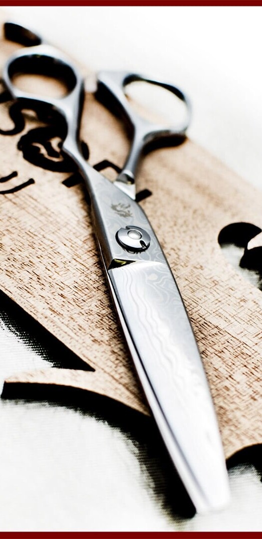 kamisori Damascus shears scissors
